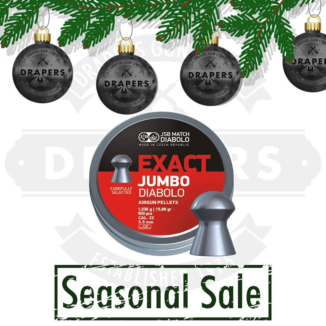 JSB Exact Jumbo Diabolo 15.89gr 5.51 .22 (x500)
