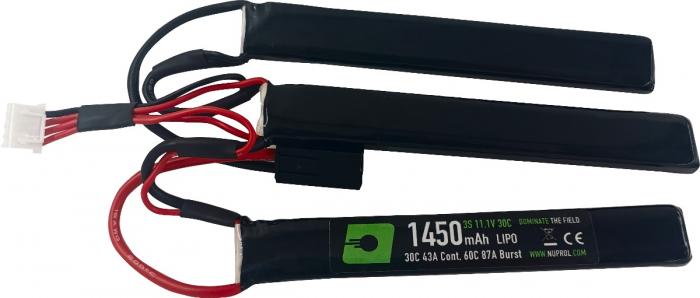 Nuprol 1450mah 11.1v 30c Lipo Nunchuck Type (Mini Tamiya)