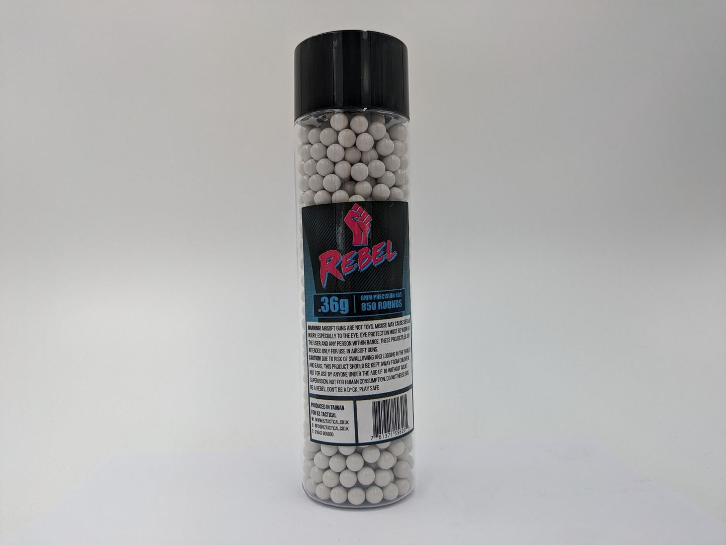 Rebel Precision Heavyweight BIO 6mm BBs 850pcs Bottle - 0.36g
