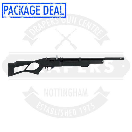 Hatsan Flash QE Tactical PCP Air Rifle Package .177