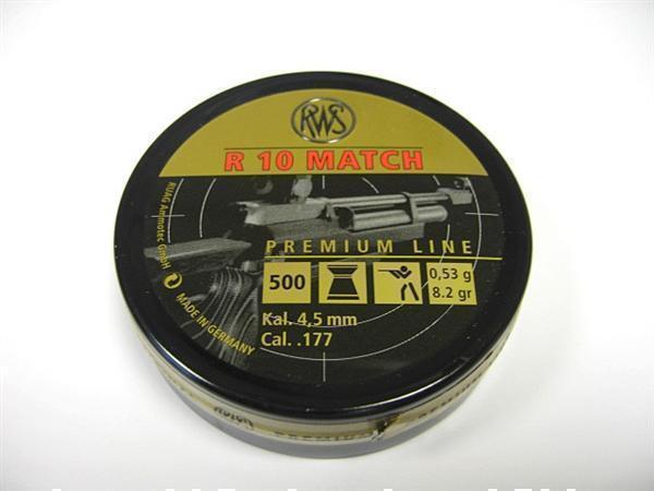 RWS R10 Match 8.2gr 4.49mm .177 (x500)
