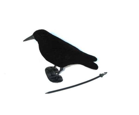 Flocked Crow Decoy