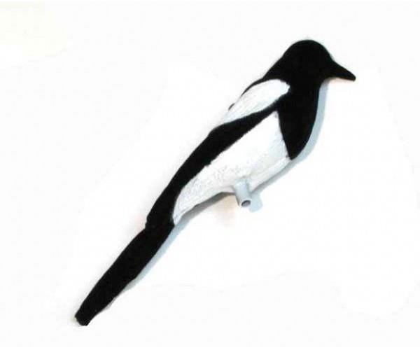 Flocked Magpie Decoy
