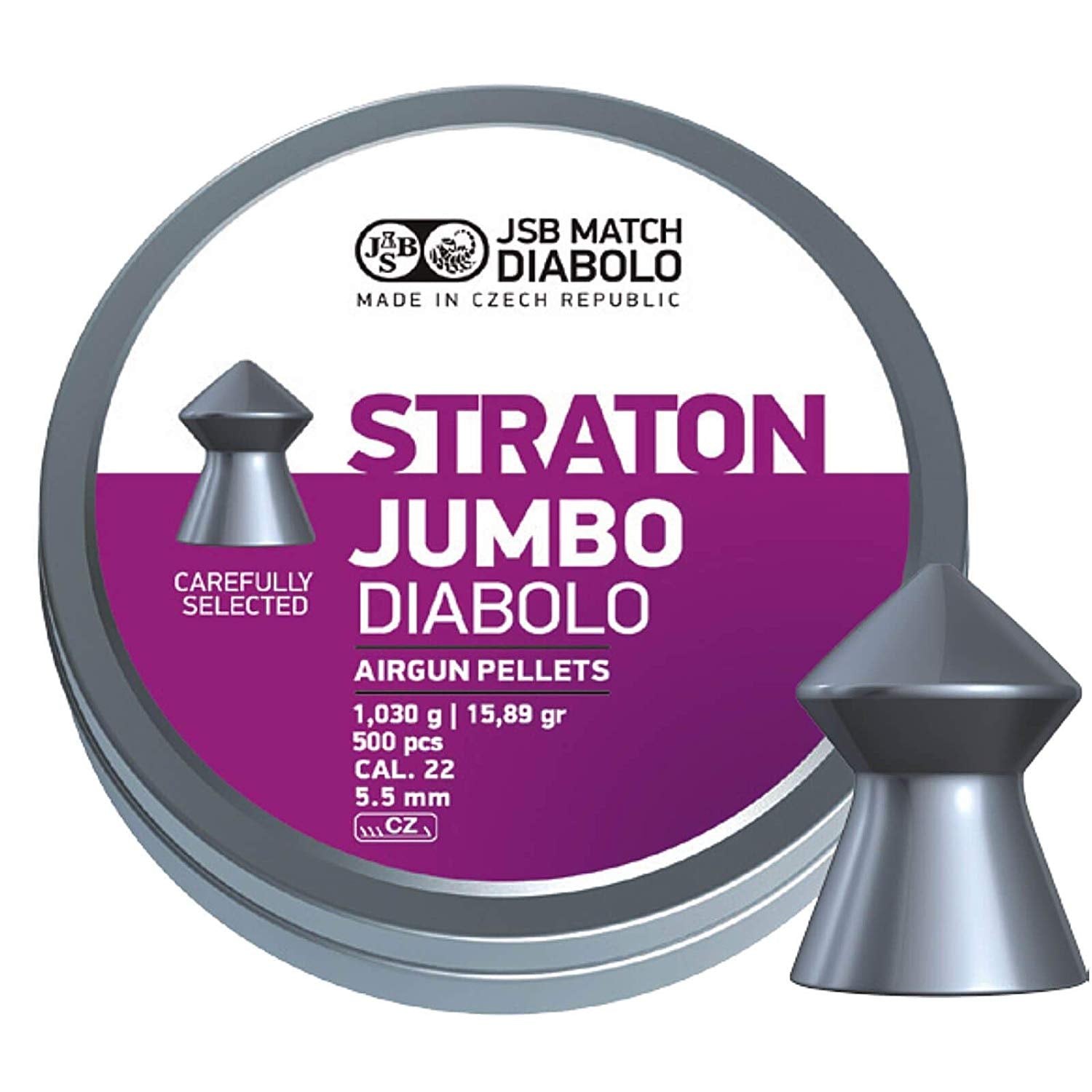 JSB Exact Straton Jumbo 15.89g 5.50 .22 (x500)