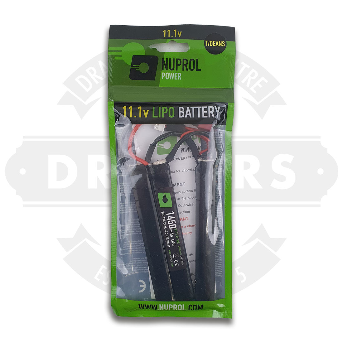 Nuprol 1450mah 11.1v 30c Lipo Nunchuck Type - Deans