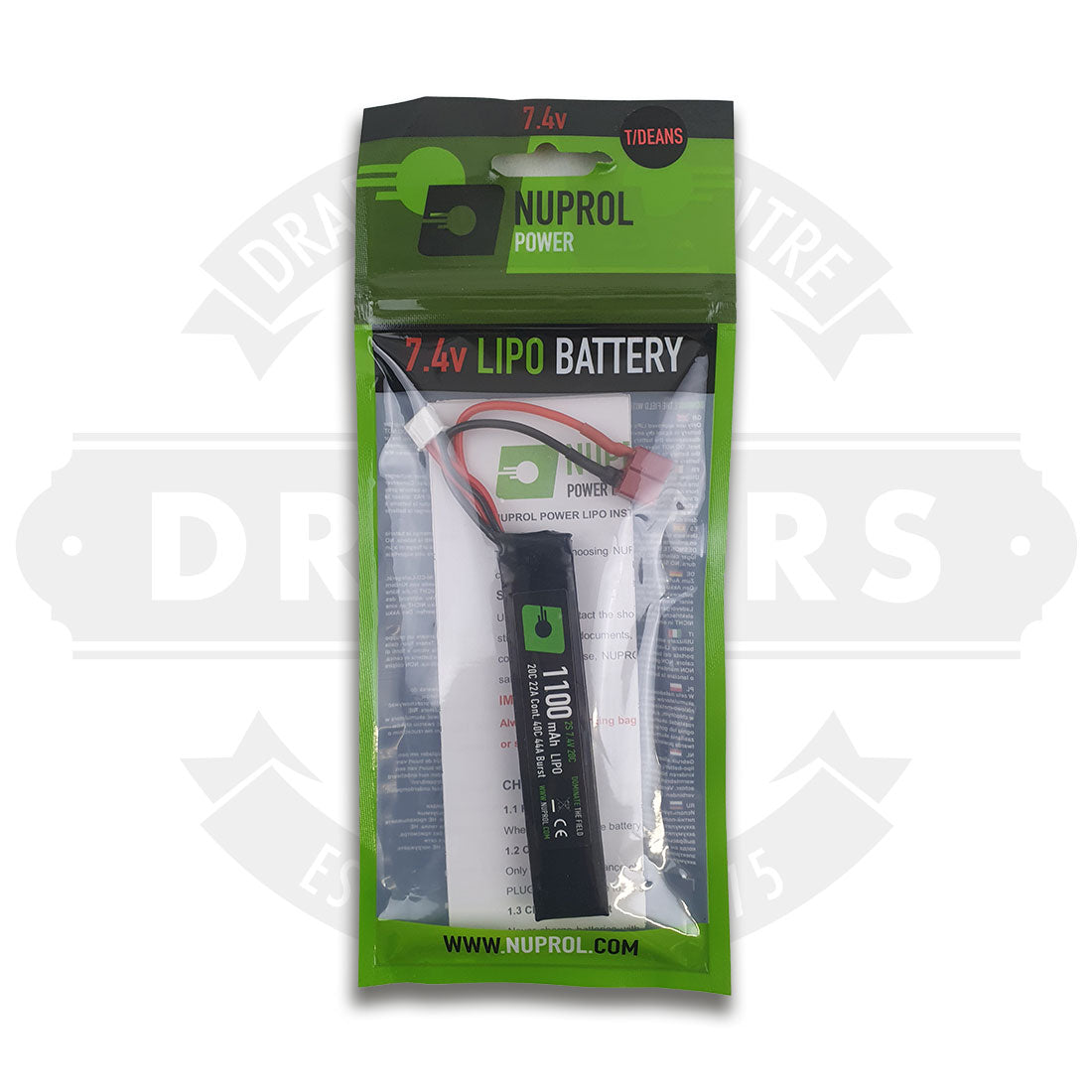 Nuprol Power 1100mAh LiPO 7.4V 20C Stick Deans