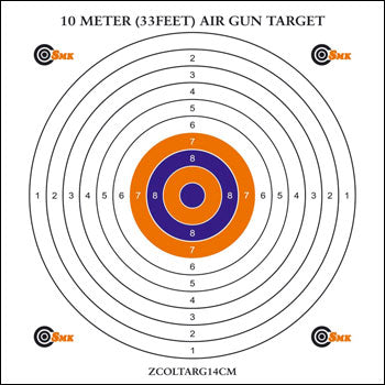 SMK Milbro Colour Centre Targets 17cm (x100)