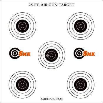 SMK Multi Bull Targets 25ft 17cm (x100)