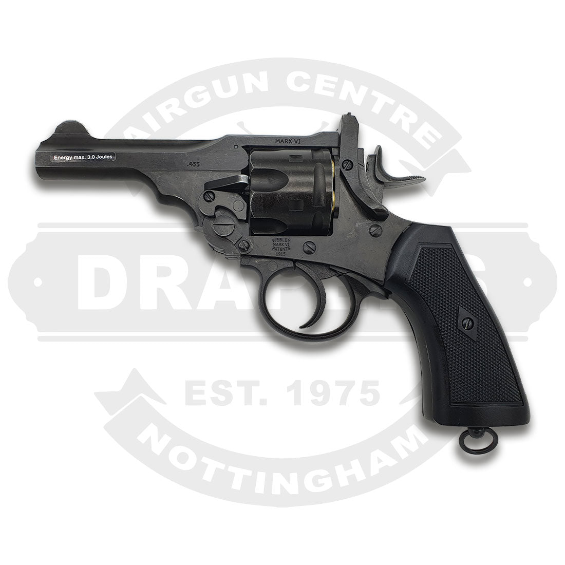 Webley Mk6 Service Revolver 4in The Police Battlefield Finish .177