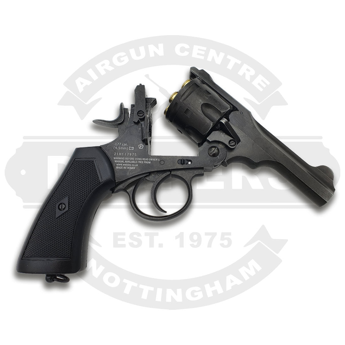 Webley Mk6 Service Revolver 4in The Police Battlefield Finish .177
