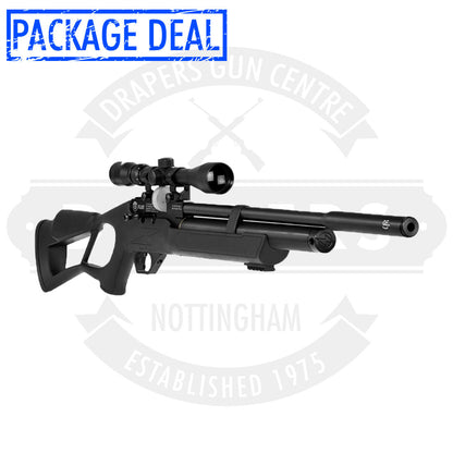 Hatsan Flash QE Tactical PCP Air Rifle Package .177