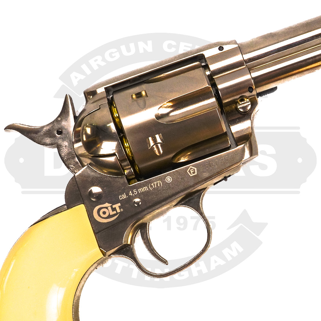 Colt Peacemaker SAA 45 White Nickel 4.5 BB