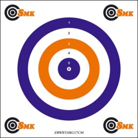 SMK Milbro Red, White and Blue 14cm Paper Targets (x100)